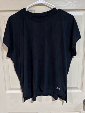 Under Armour Black Short Sleeve Performance Tee with Logo